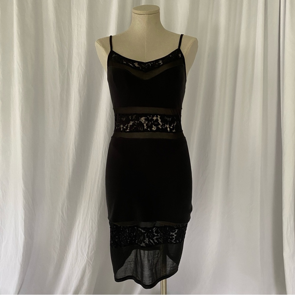French Connection Lace Mesh Dress